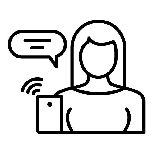 Woman Talking on Call Icon