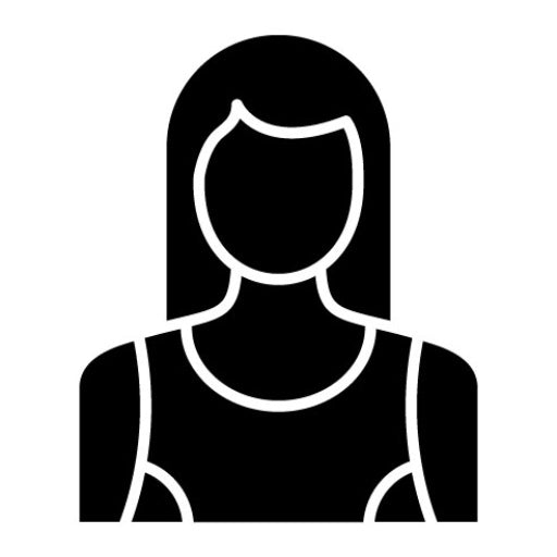 Woman Fitness Glyph Icon