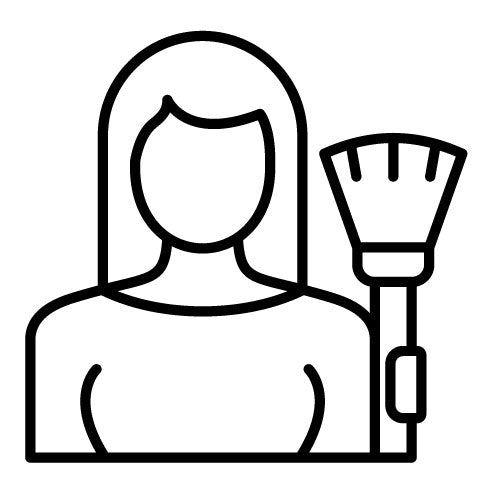 Woman Dusting Icon