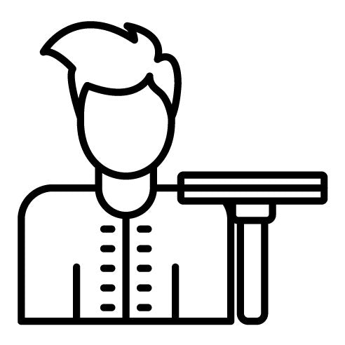 Man Cleaning Window Icon