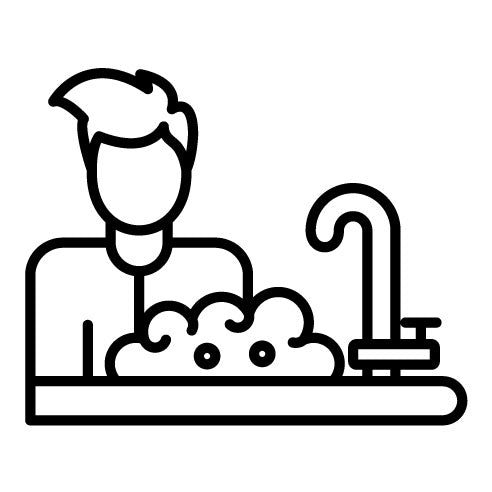 Man Washing Dishes Icon