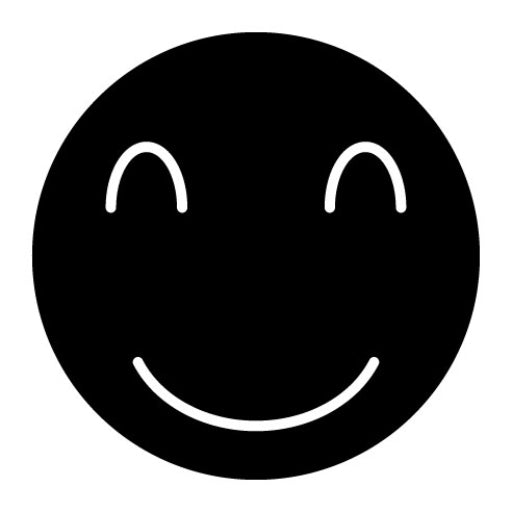 Smiling Face Glyph Icon