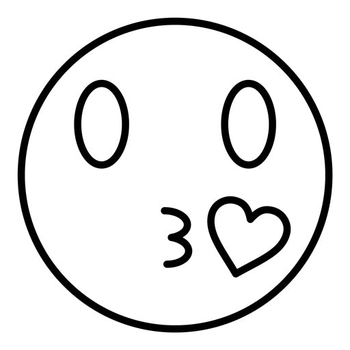 Kissing Face with Smiling Eyes Icon