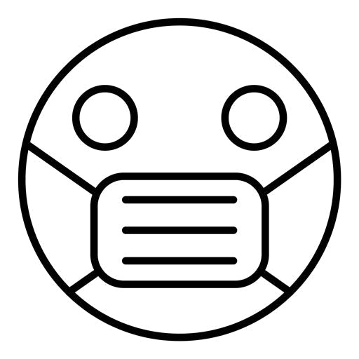 Face with Medical Mask Icon