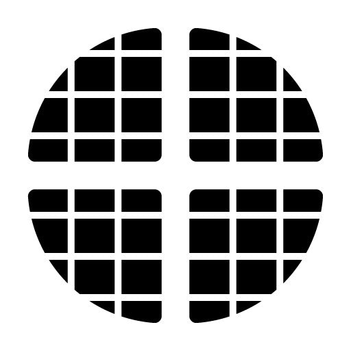 Waffle Glyph Icon