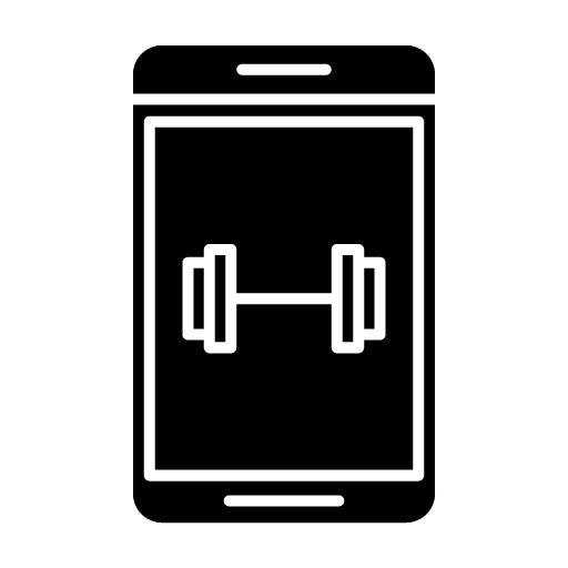 Weight Lifting Glyph Icon | Workout App