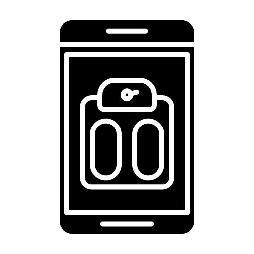 Weight Scale Glyph Icon | Workout App