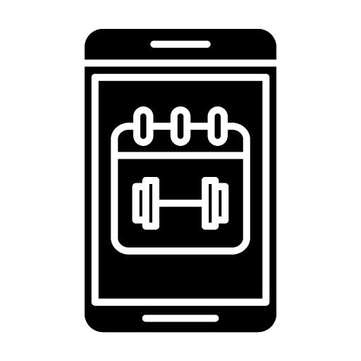 Workout Schedule Glyph Icon