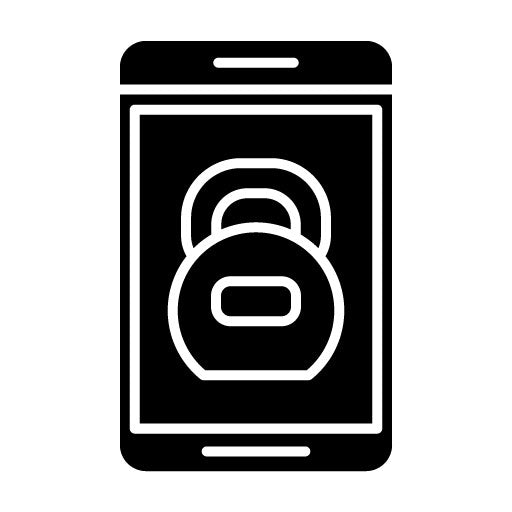 Kettlebell Glyph Icon | Workout App