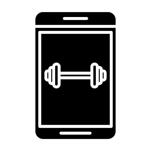 Barbell Glyph Icon | Workout App