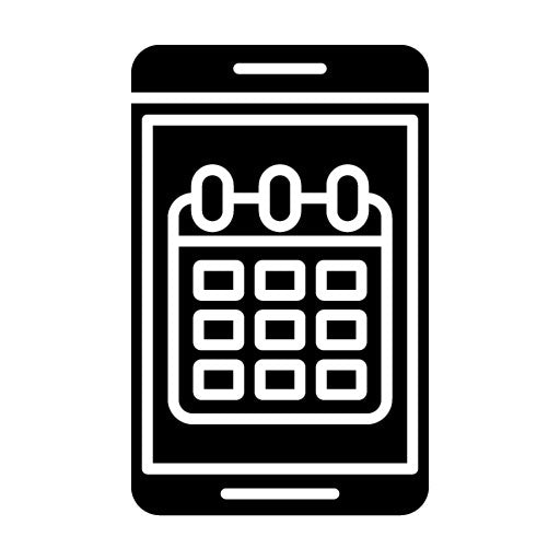 Calendar Glyph Icon | Workout App