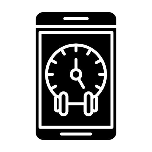 Gym Time Glyph Icon