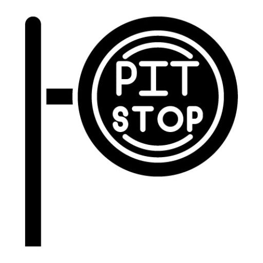 Pit Stop Glyph Icon