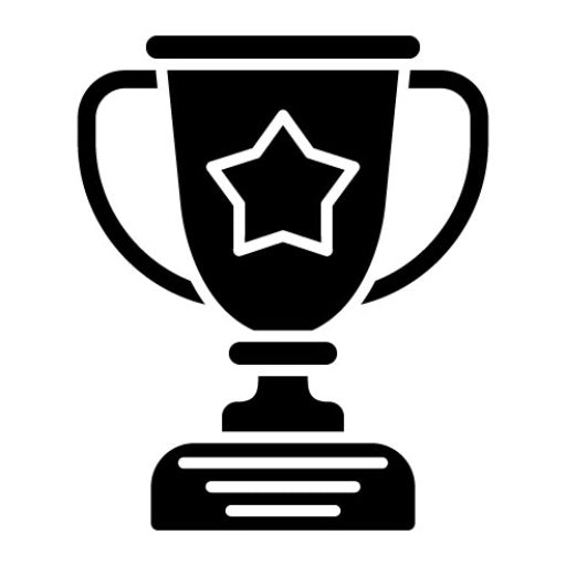 Trophy Glyph Icon | Auto Racing