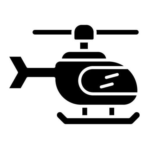 Helicopter Glyph Icon | Auto Racing