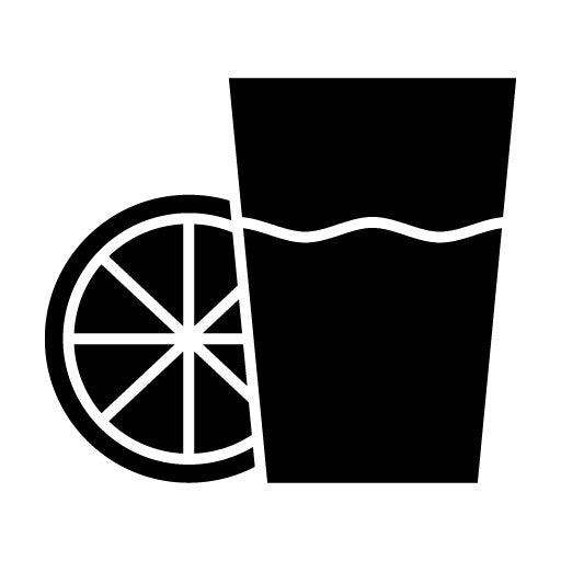 Orange Juice Glyph Icon