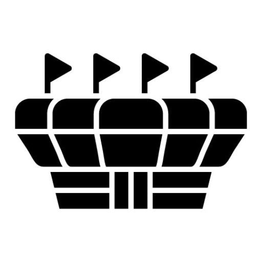 Stadium Glyph Icon | Olympics