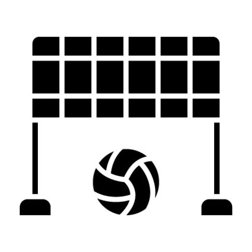 Beach Volleyball Glyph Icon | Olympics
