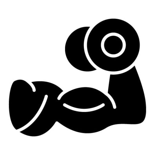 Weightlifting Glyph Icon