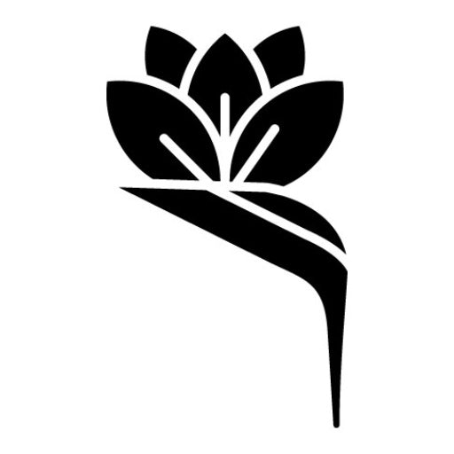 Bird Of Paradise Glyph Icon