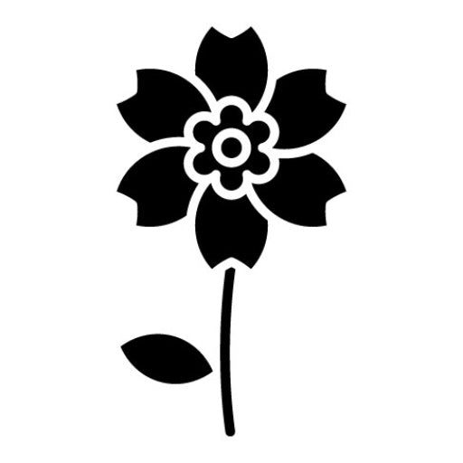Alpine Forget Me Not Glyph Icon