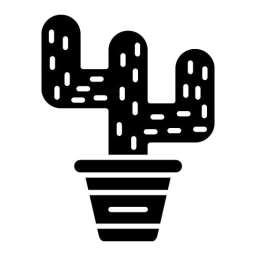 Cactus Glyph Icon | Flowers