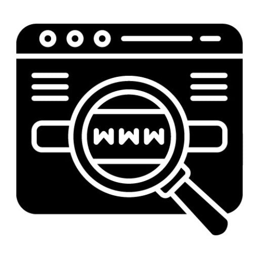 Website Search Glyph Icon