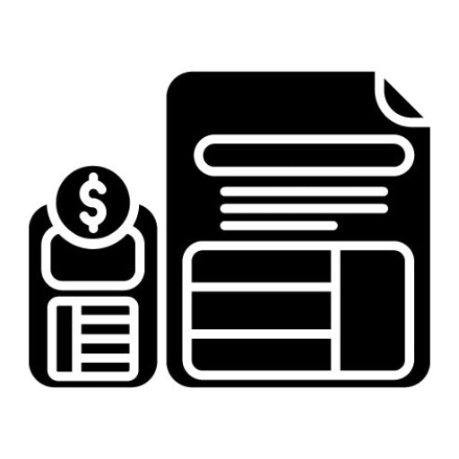Marketing Budget Glyph Icon