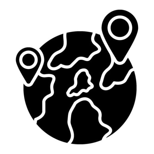 World Location Glyph Icon