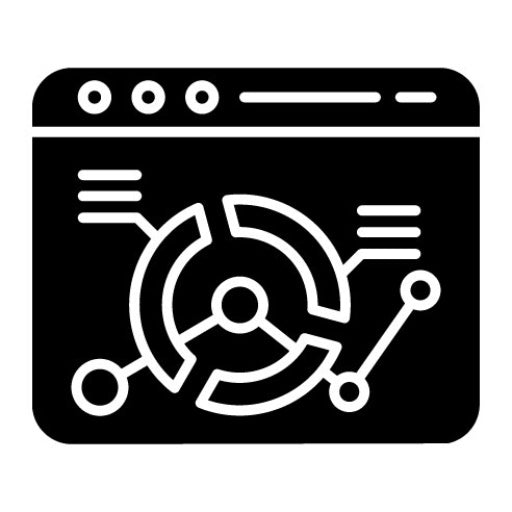 Web Analytics Glyph Icon