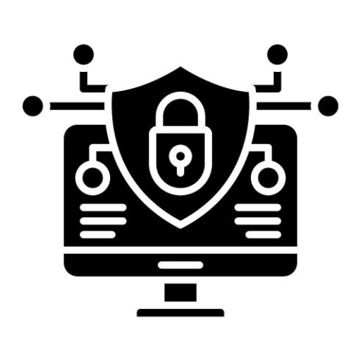 Website Security Glyph Icon | Marketing