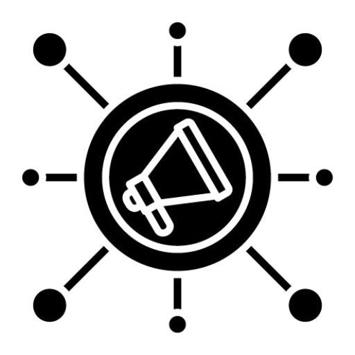 Social Media Marketing Glyph Icon | Marketing