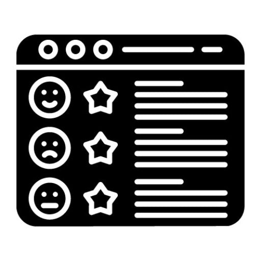 Website Rating Glyph Icon