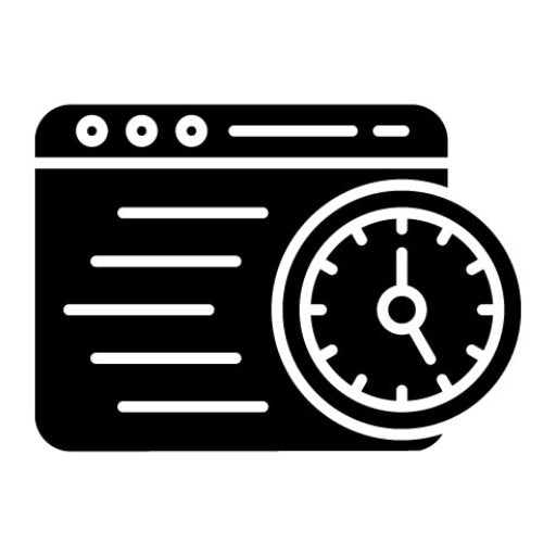 Time Management Glyph Icon | Marketing
