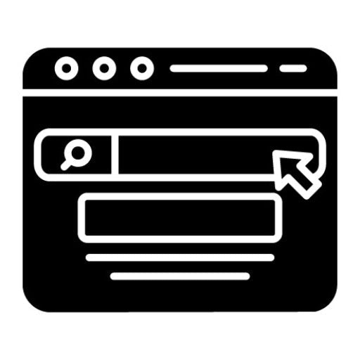 Search Engine Glyph Icon | Marketing