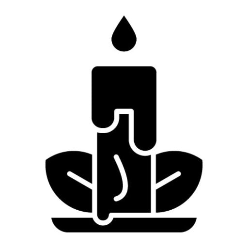 Candle Glyph Icon | Ramadan