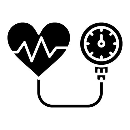 Blood Pressure Glyph Icon | Health Checkup
