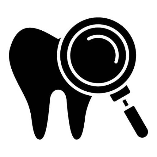 Dental Checkup Glyph Icon | Health Checkup