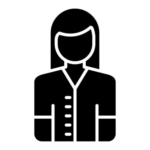 Female Patient Glyph Icon