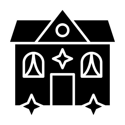 Clean House Glyph Icon