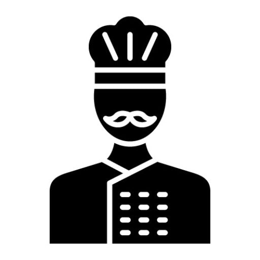 Chef Glyph Icon | Food Delivery