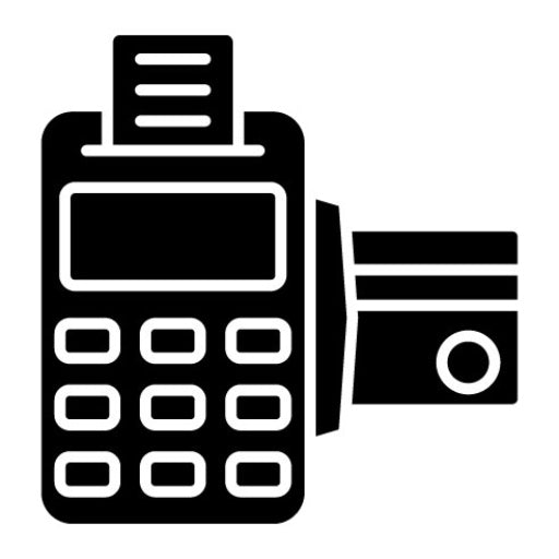 Card Machine Glyph Icon | Food Delivery