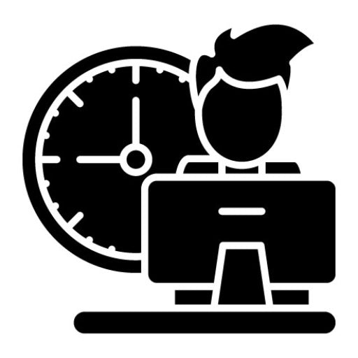 Work Time Glyph Icon
