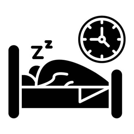Bed Time Glyph Icon