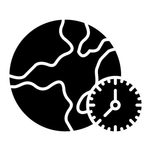 Time Zone Glyph Icon | Time and Date