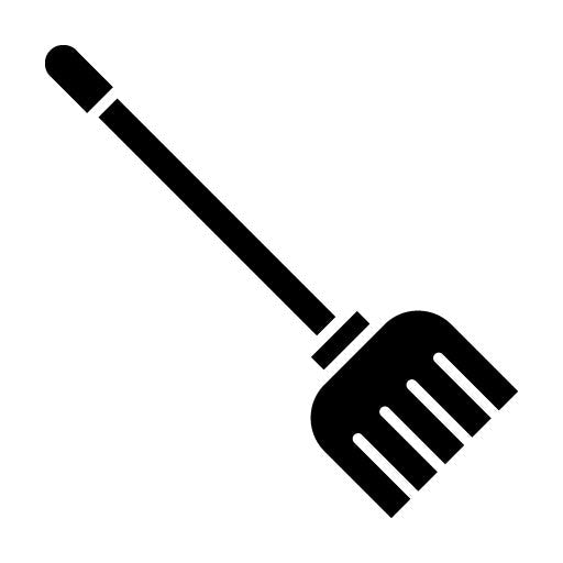 Broom Cleaning Glyph Icon
