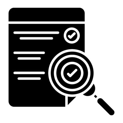 Checking Files Glyph Icon
