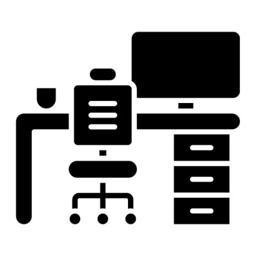 Workspace Glyph Icon | Work from Home