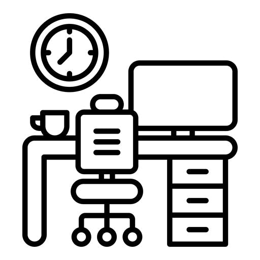 Working Hours Icon | Work from Home