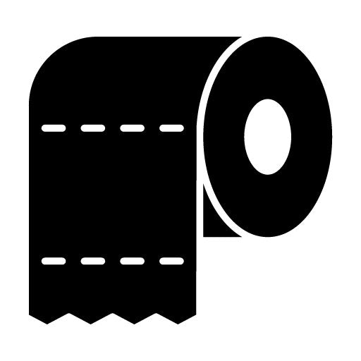 Toilet Paper Glyph Icon